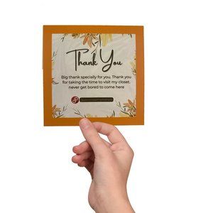 Insert Thank You Packaging Card